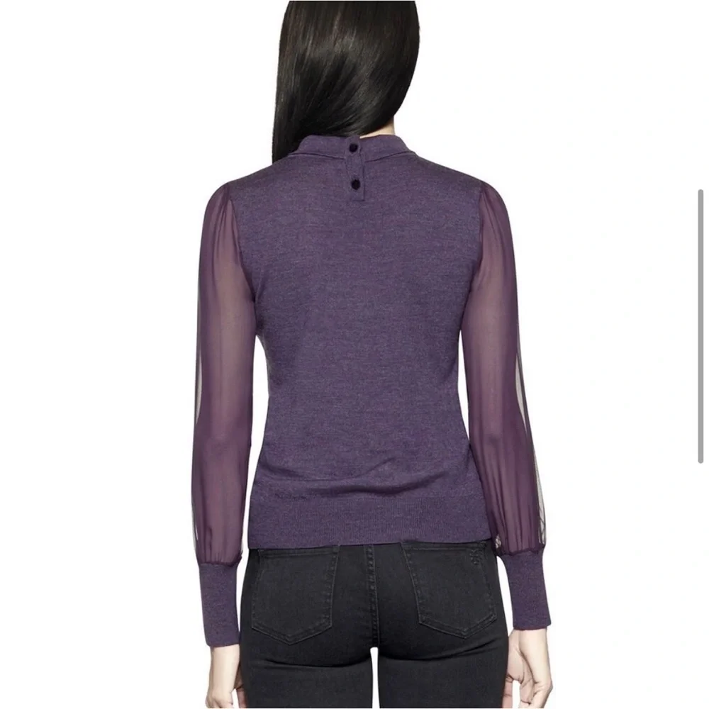 Tory Burch Abitha Sweater‎ Metrino Wool and Silk Size XS